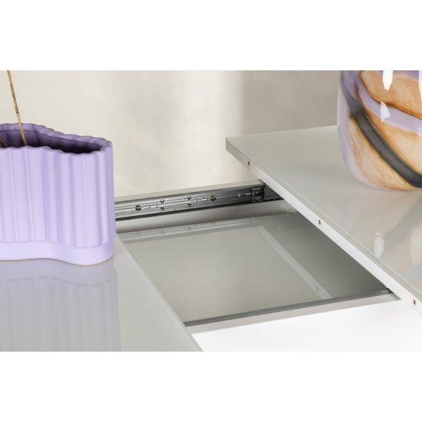 Pluto Esstisch 120-160 x 90 cm - Weiß Pluto Esstisch 120-160 x 90 cm - Weiß