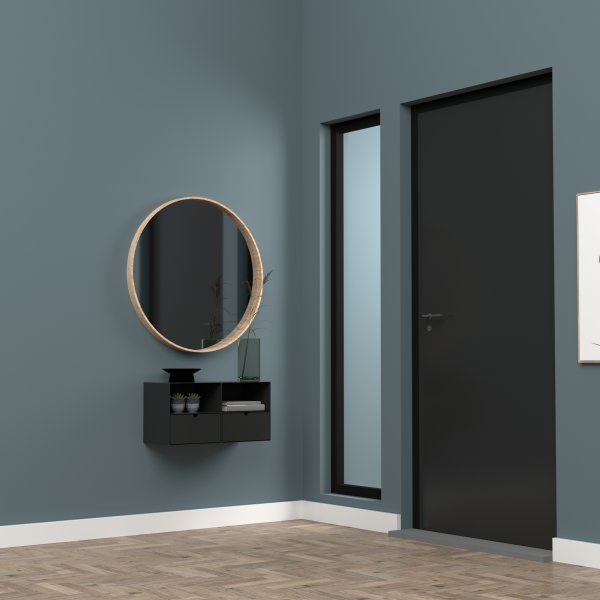 Joliet Nachttisch - Schwarz