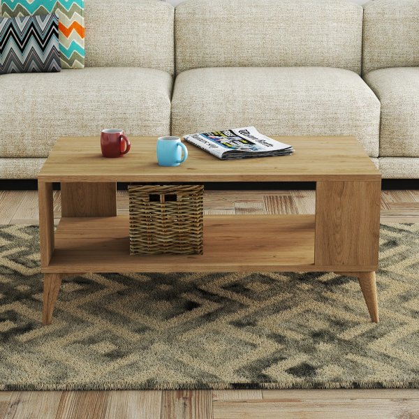 Atic Couchtisch 90 x 41,6 cm - Eiche