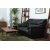 Dominic 2-Sitzer-Sofa aus schwarzem Kunstleder