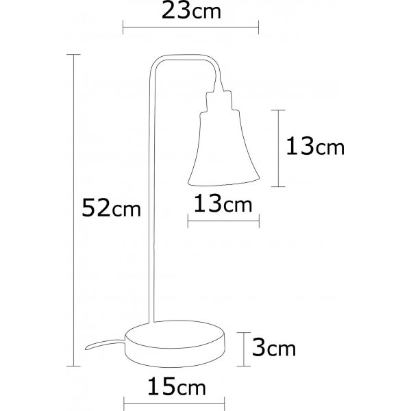 Foca Tischlampe - Gold
