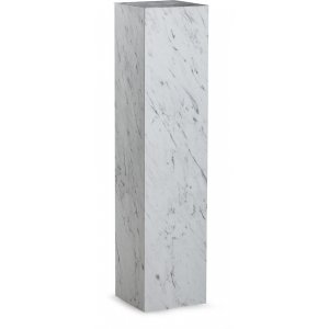 Steinsockel 90 cm - Weißer Marmor (Laminat) Steinsockel 90 cm - Weißer Marmor (Laminat)