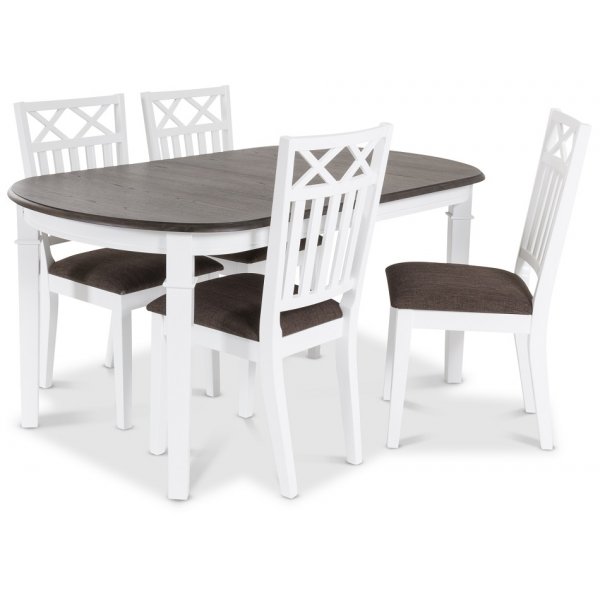 Herrgrd Wilmer Esszimmerstuhl - wei / Braun