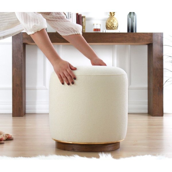 Hocker Zeone - Creme