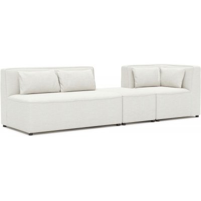 Modular aufbaubares 4-Sitzer-Sofa mit Eckelement - Natur