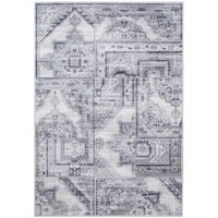 Maschinengewebter Teppich Cleo Patch - grau Maschinengewebter Teppich Cleo Patch - grau