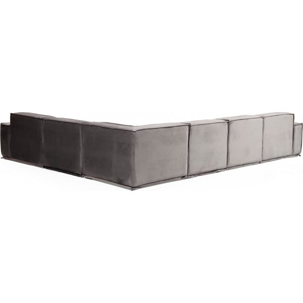 Lego Ecksofa 388 cm rechts - Grau