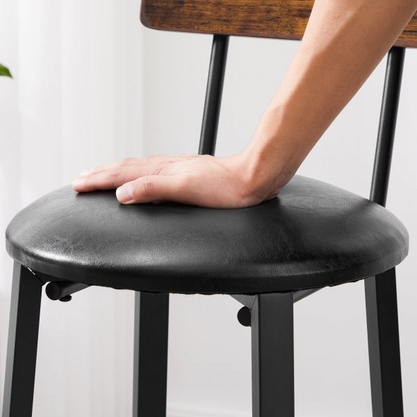 Hector Barhocker, 2er-Pack - Braun/Schwarz Hector Barhocker, 2er-Pack - Braun/Schwarz