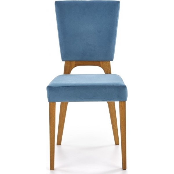 Stuhl Clemens - Blau & Eiche Stuhl Clemens - Blau & Eiche