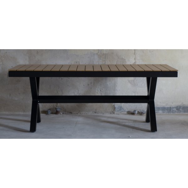 Bologna Esstisch 200-240 cm - Schwarz / Eiche (Aintwood)