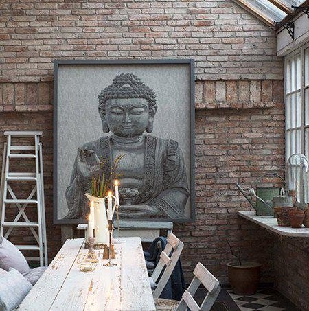 Buddha-Gewand 140 x 160 cm - Grau