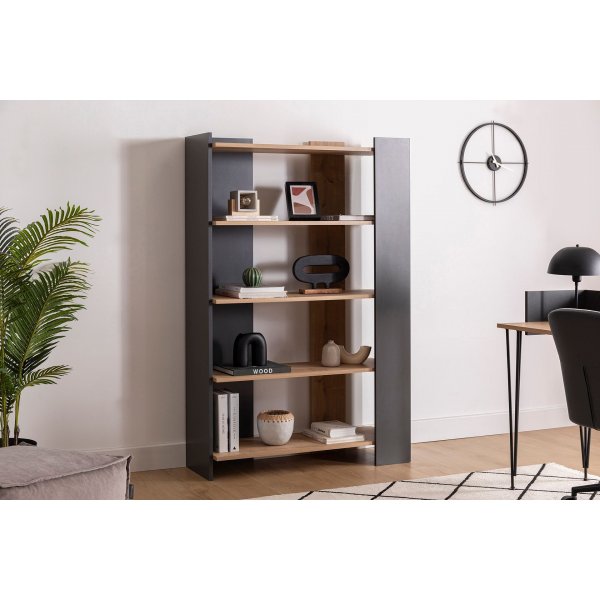 Viper Bücherregal - Saphireiche/Anthrazit Viper Bücherregal - Saphireiche/Anthrazit