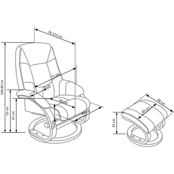 Lanzer Massagesessel mit Fußschemel - Hellbeige (PU) + Möbelreinigung Lanzer Massagesessel mit Fußschemel - Hellbeige (PU) + Möbelreinigung