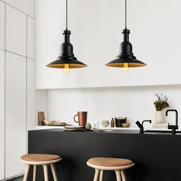 Samba Deckenleuchte 3775 - Schwarz/Gold