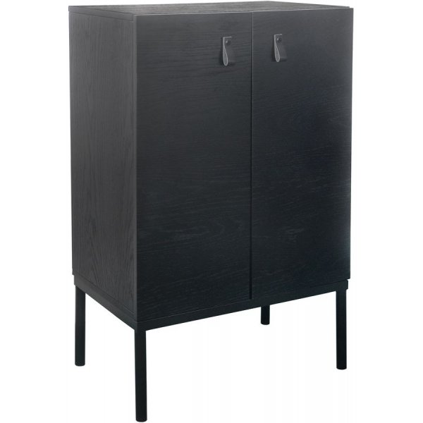 Schwarzer Schrank - schwarzes Eichenfurnier Schwarzer Schrank - schwarzes Eichenfurnier