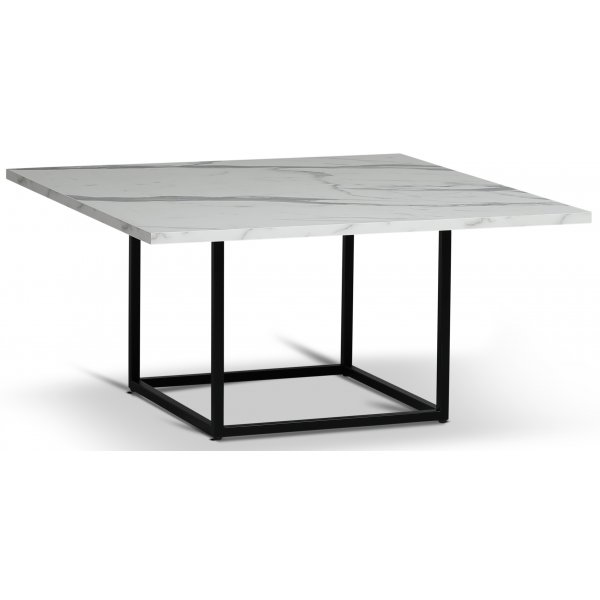 Sintorp Couchtisch 90 x 90 cm - Weier Marmor (Exklusivlaminat) + Fleckentferner fr Mbel