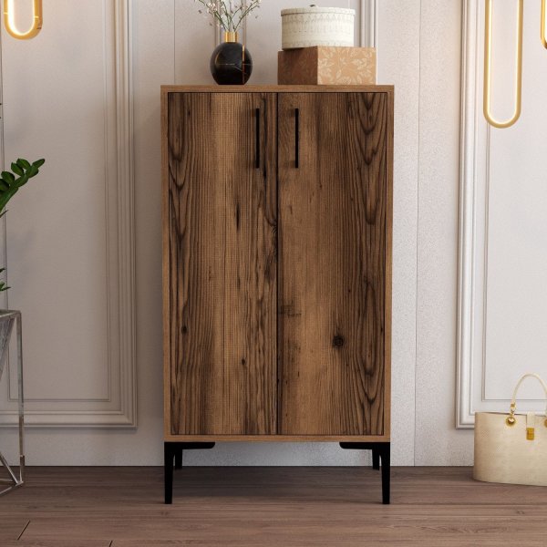 Prager Schuhschrank - Nussbaum Prager Schuhschrank - Nussbaum