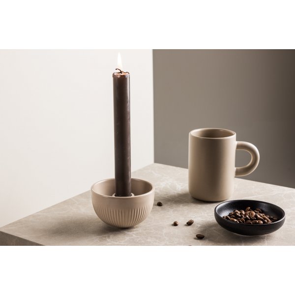Posh Kerzenständer 9 x 6 cm - Beige Posh Kerzenständer 9 x 6 cm - Beige