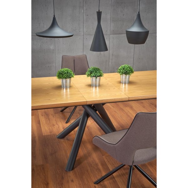 Tapper Esstisch 160-200 x 90 cm - Eiche/schwarz Tapper Esstisch 160-200 x 90 cm - Eiche/schwarz