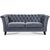 Milton Chesterfield 2-Sitzer Sofa - Farbe whlbar! + Mbelpflegeset fr Textilien