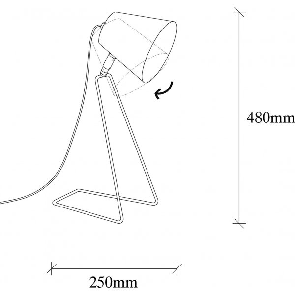 Sivani Tischlampe - Schwarz