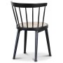 Sprossenstuhl Orbit - schwarz mit Rattan