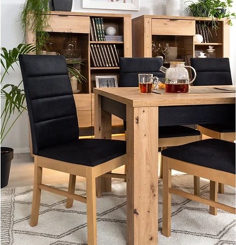 Ostia Esszimmerstuhl - Schwarz