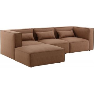 Nees Modulsofa in Cognac (Samt) Combo 3