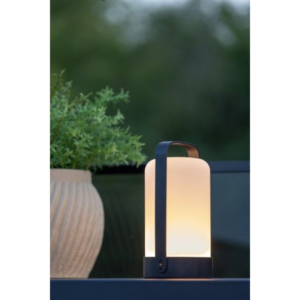 Farn Tischlampe - Schwarz/Weiß Farn Tischlampe - Schwarz/Weiß