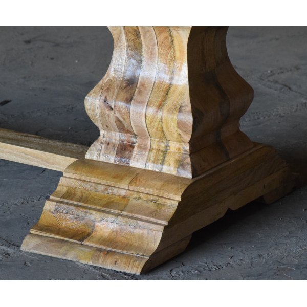 Tisch 280x100 cm rustikales Holz - Palma