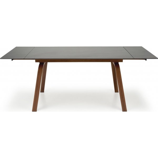 Lozano Esstisch 140-200 x 82 cm - Schwarzer Marmor/Walnuss Lozano Esstisch 140-200 x 82 cm - Schwarzer Marmor/Walnuss