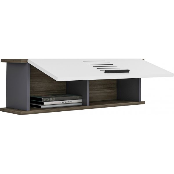 Wandschrank Rada - Weiß/Walnuss Wandschrank Rada - Weiß/Walnuss