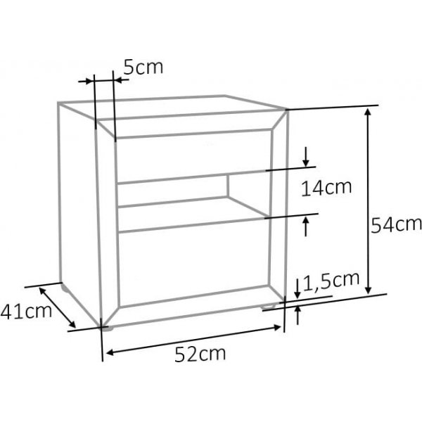 Eton 3 Nachttische - Grauer Samt Eton 3 Nachttische - Grauer Samt