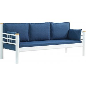 Kappis 3-Sitzer Outdoor-Sofa - Weiß/Blau + Fleckentferner für Möbel Kappis 3-Sitzer Outdoor-Sofa - Weiß/Blau + Fleckentferner für Möbel