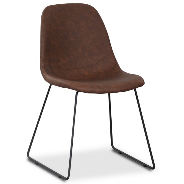 Atlantic Schlittenstuhl - Brown Vintage PU