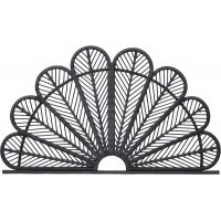 Peacock Kopfteil (Passend für Betten 160-180 cm) - Rattan/schwarz Peacock Kopfteil (Passend für Betten 160-180 cm) - Rattan/schwarz