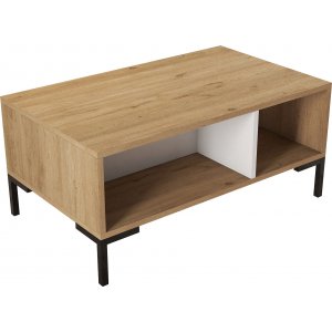 Aurora Couchtisch 90 x 41,6 cm - Eiche/wei