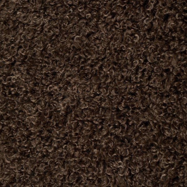 Wolliges Dekokissen Braun - 45 x 45 cm