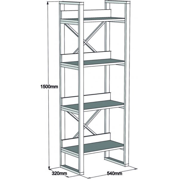 Adisa B�cherregal - Walnuss