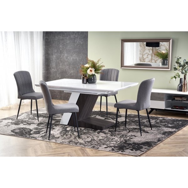 Creed ausziehbarer Esstisch 90x160-200 cm - Weiß Creed ausziehbarer Esstisch 90x160-200 cm - Weiß