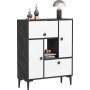 Schrank Sindy - Schwarz/Wei