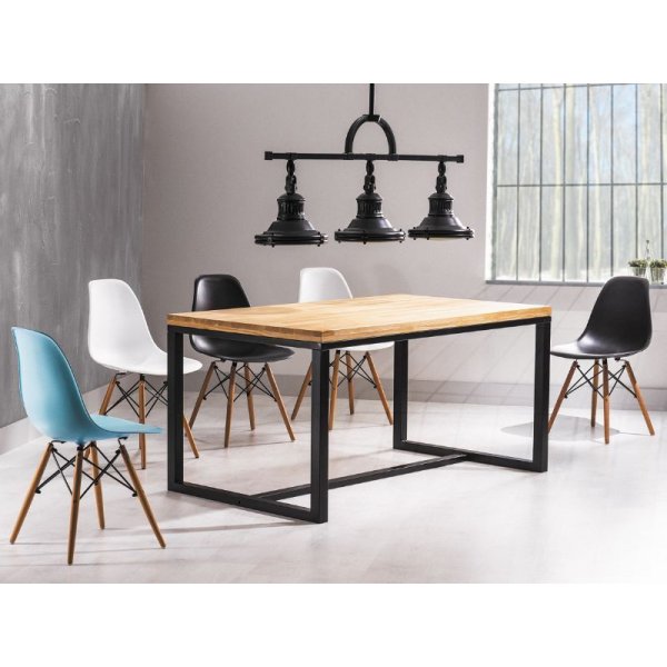 Esstisch Maleah 150 cm - Schwarz/Eiche