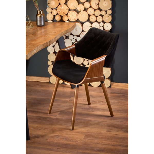 Horst Esstisch 120-180 x 80 cm - Eiche/Schwarz