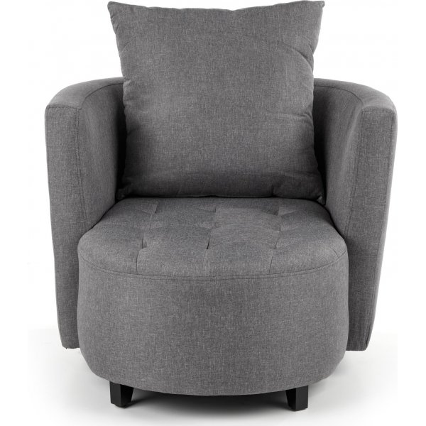 Virginia Sessel mit Fuschemel - Grau