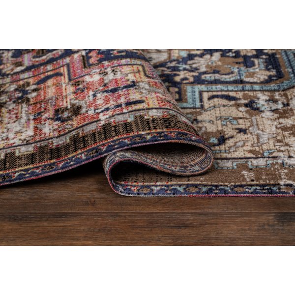 Tibetischer aztekischer flachgewebter Teppich, mehrfarbig Tibetischer aztekischer flachgewebter Teppich, mehrfarbig