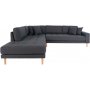 Lido Ecksofa mit offenem Ende - Dunkelgrau