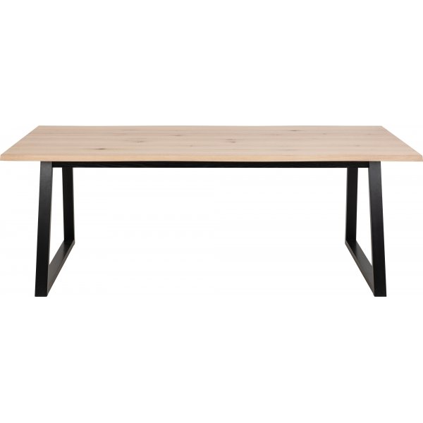 Malika Esstisch 220 x 100 cm - Weiß pigmentierte Wildeiche Malika Esstisch 220 x 100 cm - Weiß pigmentierte Wildeiche