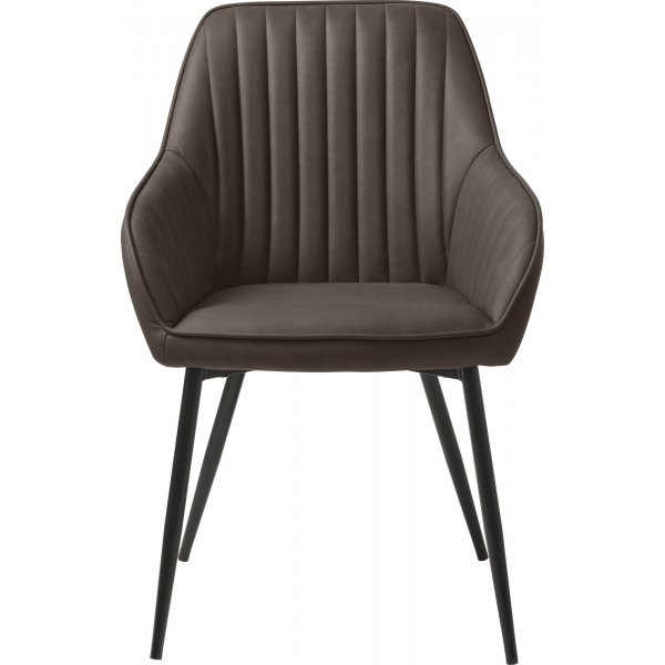 Boston-Sessel aus braunem PU