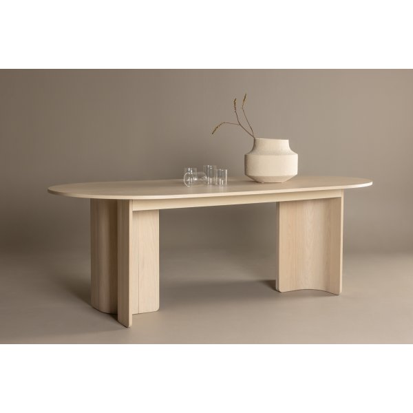 Tyres� Esstisch 220 x 100 cm - Wei� get�ncht