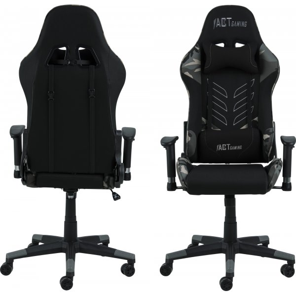 Alpha Gaming-Stuhl - Schwarz/Grau Alpha Gaming-Stuhl - Schwarz/Grau